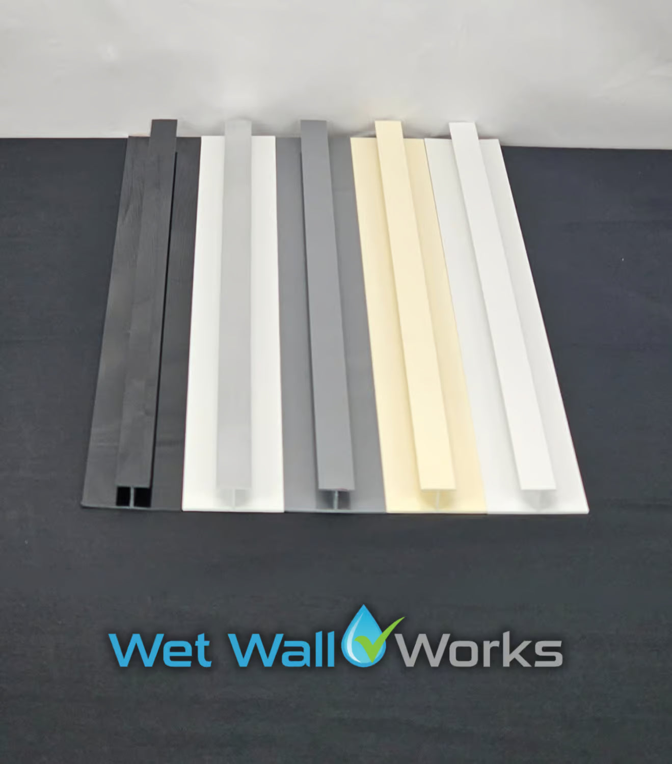 H Trim - Grey - for Wet Wall Panels - 2400mm (h)