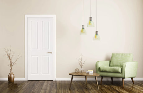 OAK Moulded Panel Woodgrain Hollowcore Door