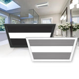 Sahara 4 in 1 Bathroom Heater, Exhaust, Fan and Light (Black)