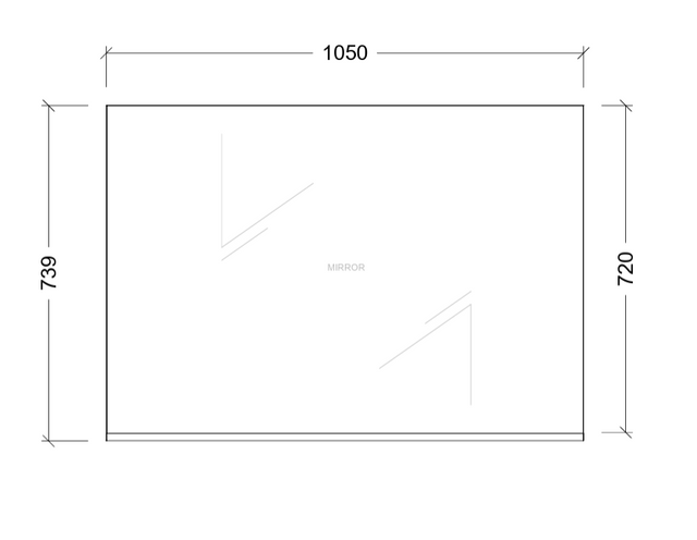 Essence Mirror 1050mm