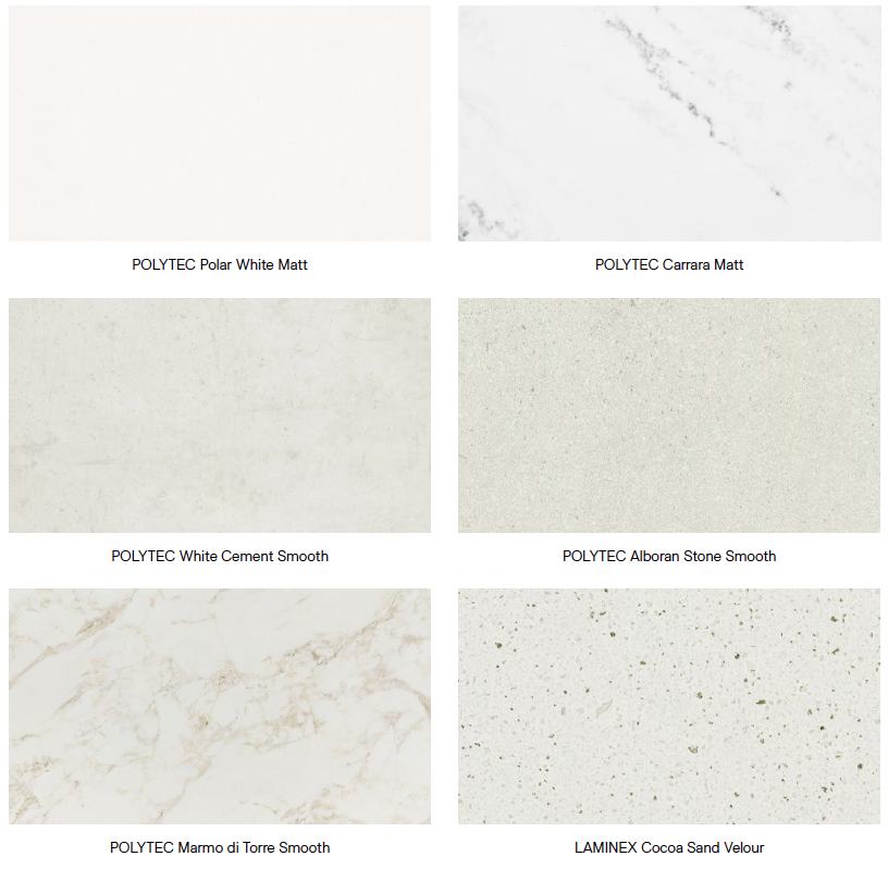 Laminate colour options 1