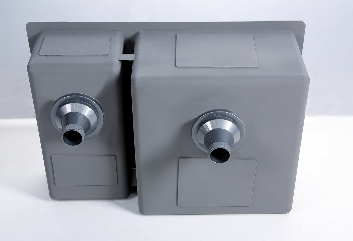 Double Rectangle Bowl Stainless Steel Kitchen Sink Round Waste PKSS-660DR