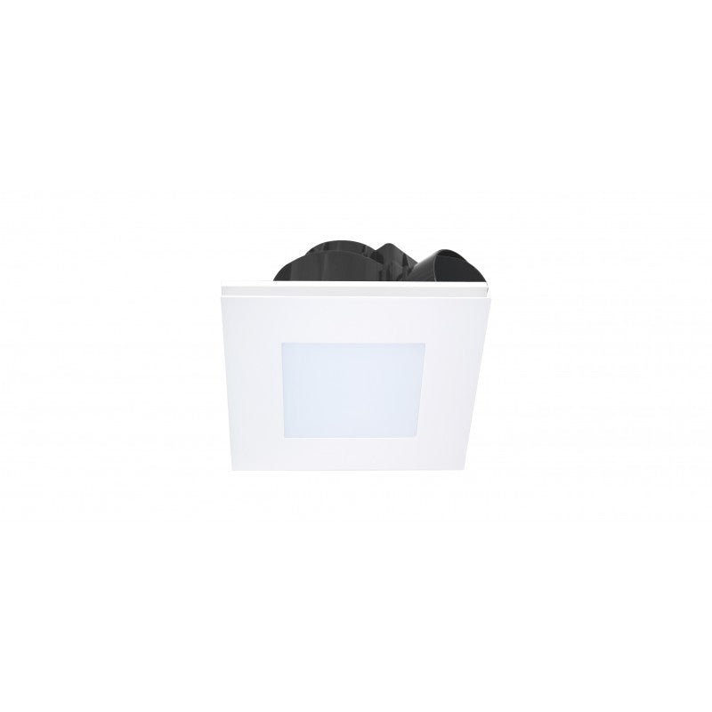 200mm Square White with LED Light AIRBUS 200 Premium Quality AC Side Ducted Exhaust Fan