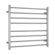 Thermorail Straight/Round 750x700x122mm 104Watts 8 Bars - Brushed
