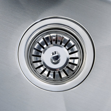 Single Rectangle Bowl Stainless Steel Kitchen Sink Round Waste PKSS-750R